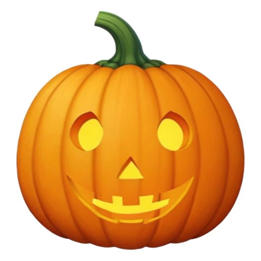 realistic sweet pumpkin fruit, no face, no jack-o-lantern features sticker