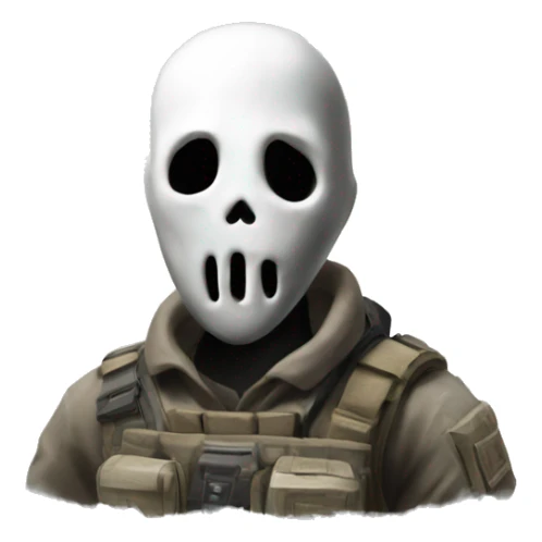 Ghost from call of duty sticker