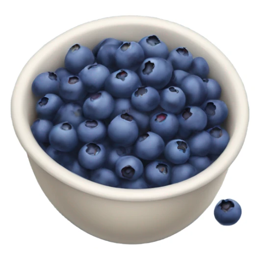 bowl of wild blueberries sticker