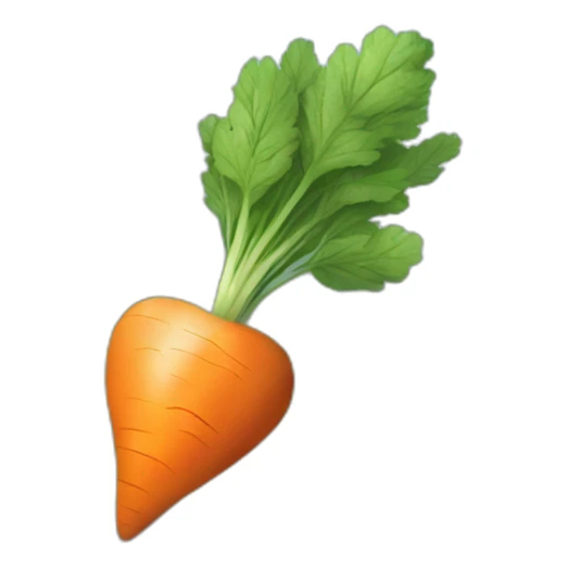 carrot heart tarot card sticker