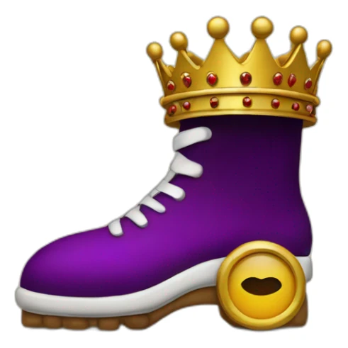 Foot with crownd of king sticker