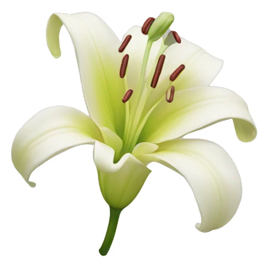 lily flower sticker