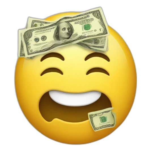 Emojis with money sticker