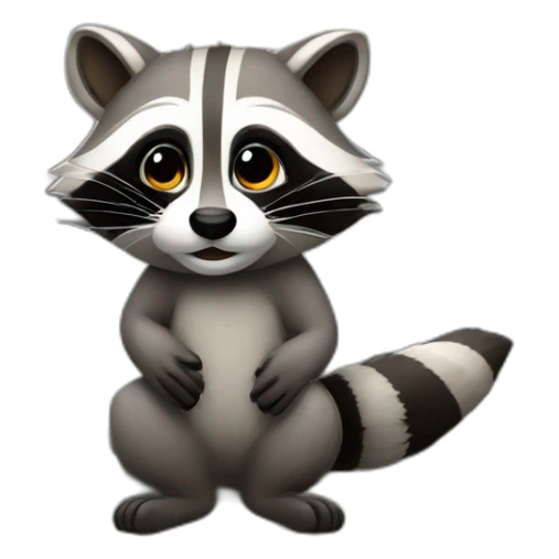 A raccoon in Istanbul sticker
