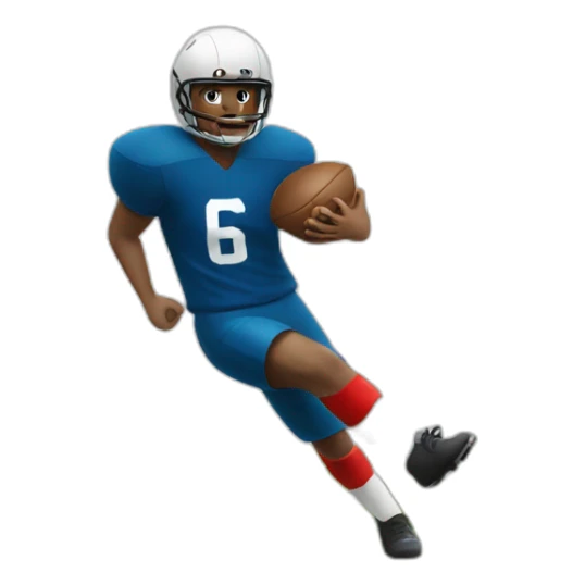 A guy playing football From the field scoring a goal sticker