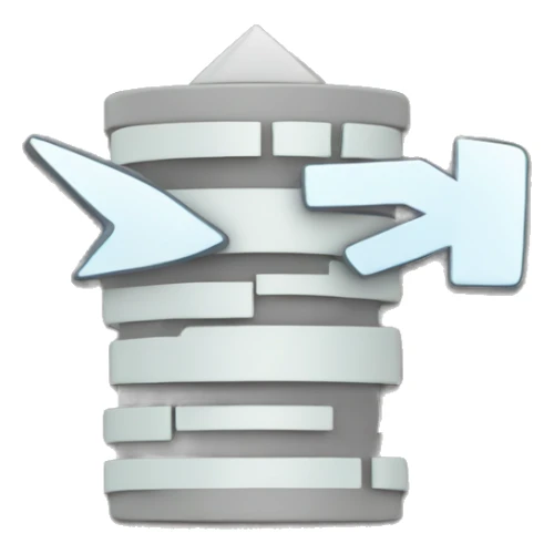 Database symbol overlaid with an upward arrow with the words "Ryan says no!" sticker