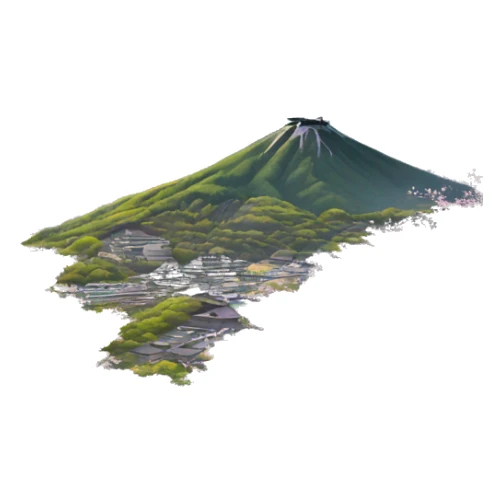 Cherry Blossom with the view at Japan  sticker