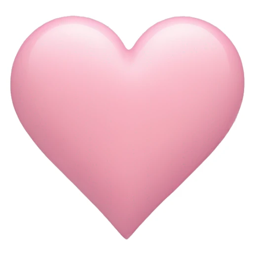 Pastel pink love heart sticker