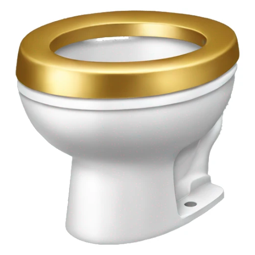 golden toilet sticker