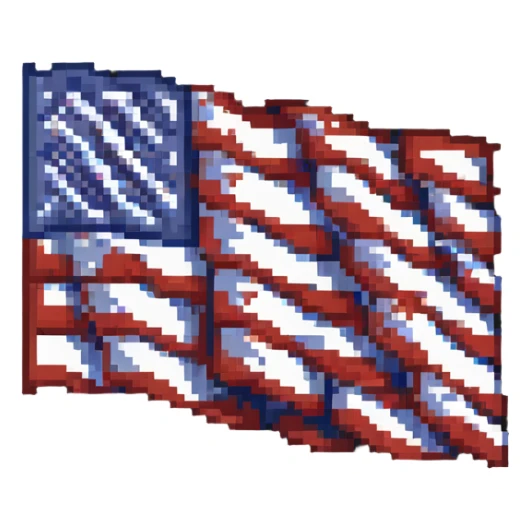 US flag sticker