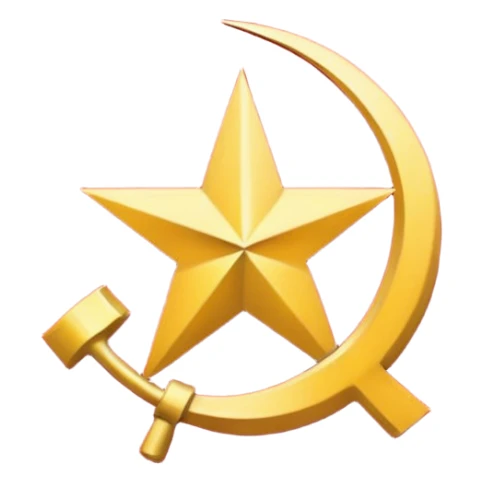 pure logo of communist party sticker