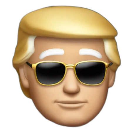 Trump in a luxury car sticker