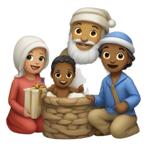 Crèche de noel  sticker