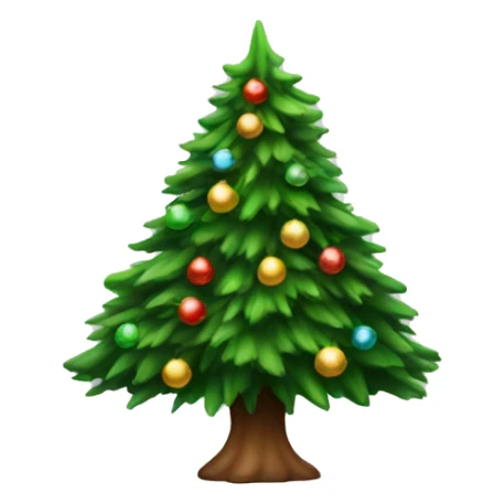 Realistic Christmas tree sticker