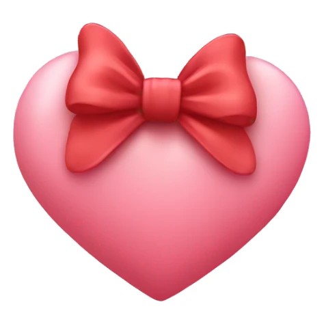 Love heart with bow  sticker