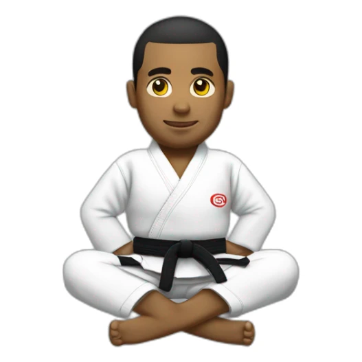 Jiu-Jitsu playing open guard  sticker