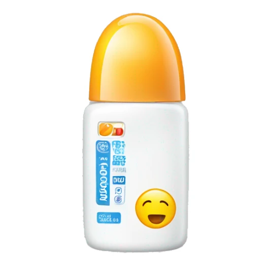 little facial sunscreen bottle isdin sticker