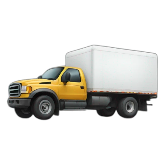 man standing in front of truck sticker