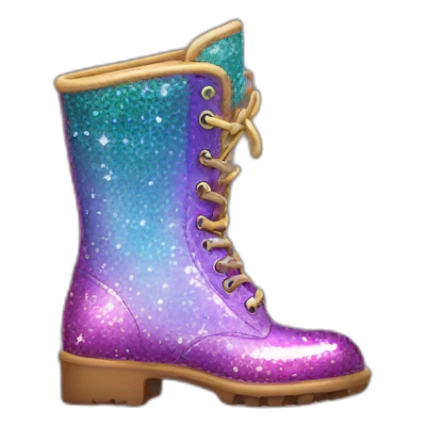 sparkle boot sticker
