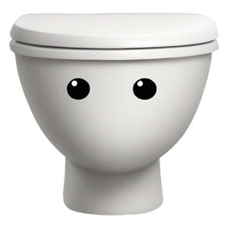 Skbidi toilet with usagis head sticker