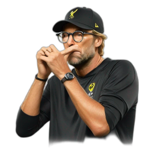 Klopp kissing his fingers sticker