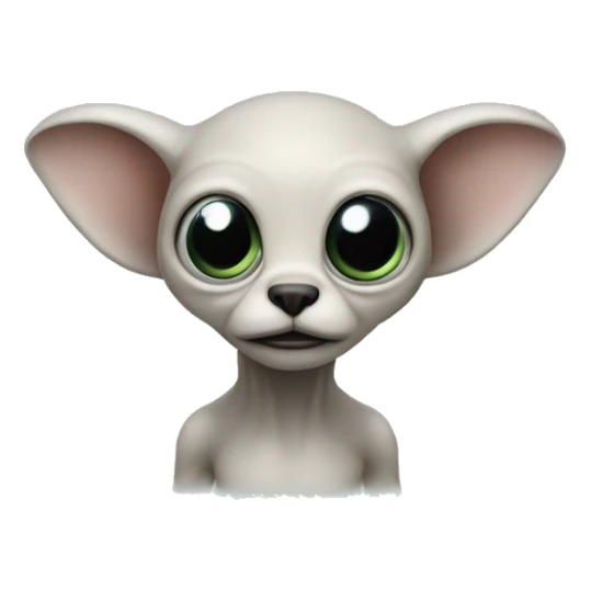 animal like characer, slightly alien and technologica sticker