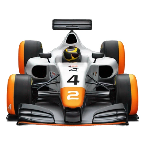 2024 miami livery mclaren formula 1 car with number 4 sticker