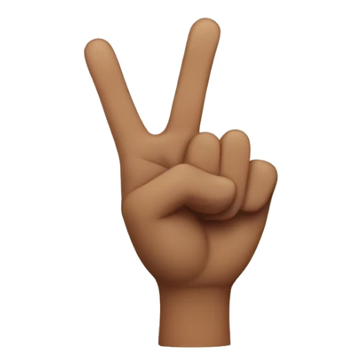 Hand heart and Crossed fingers sticker