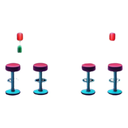 nightclub wtihout people. sticker