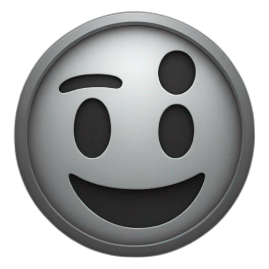 Black circle and a tick in center of the circle sticker