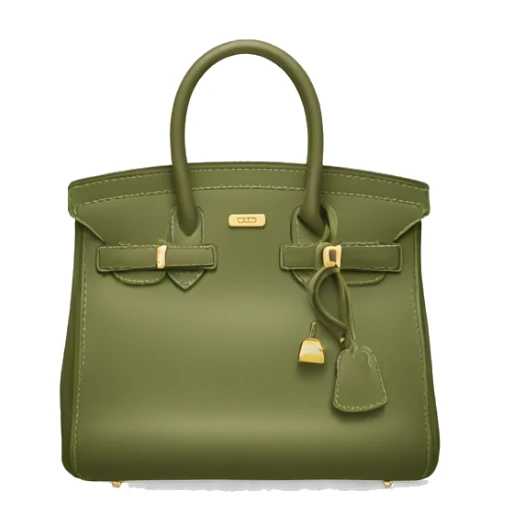 Khaki green birkin bag  sticker