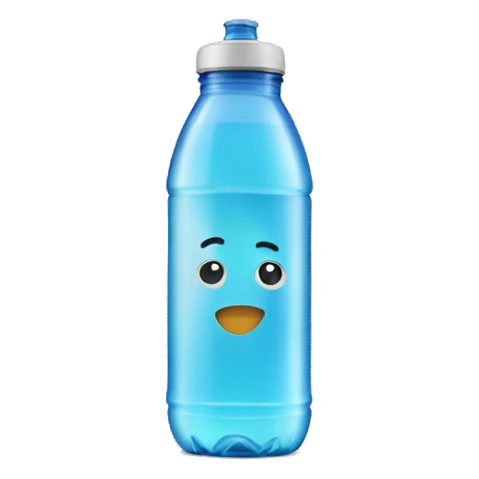 Water bottle inside of a cup  sticker