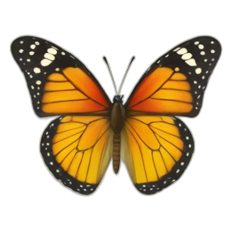 butterfly near indoor door sticker