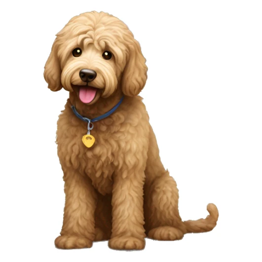 Labradoodle pooping in the street sticker