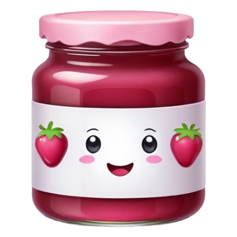 Baby pink jar of jam sticker