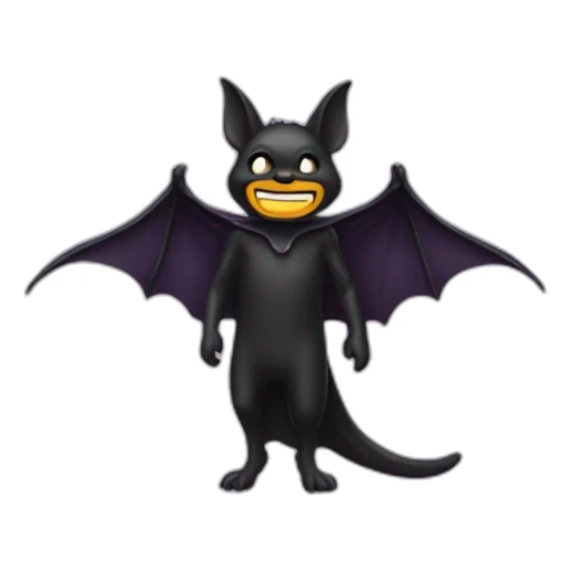 chauve souris deguisé en halloween sticker