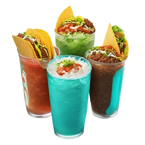 taco bell baja blast and three tacos sticker