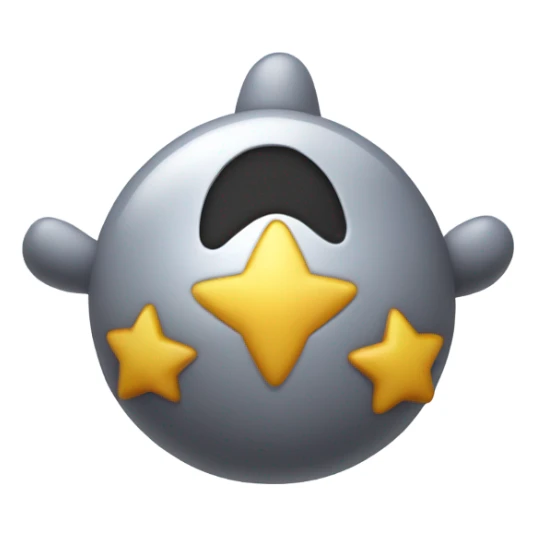 Gray Kirby being a Mario power up star but it’s circle sticker