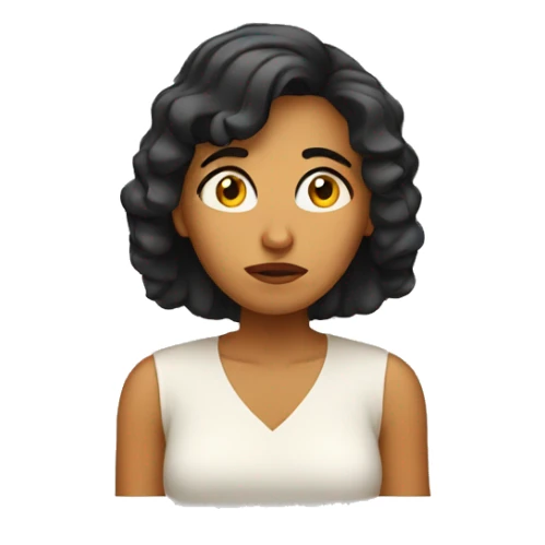 Latin Woman worried sticker