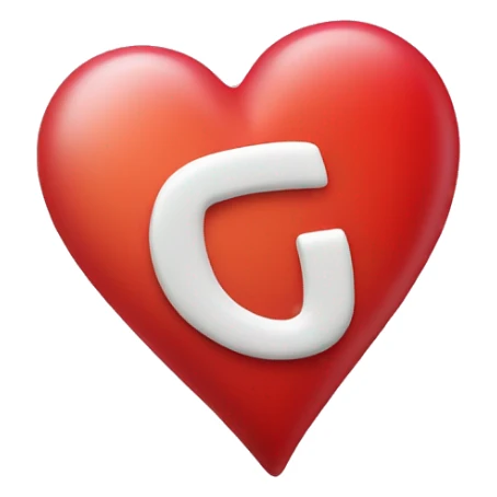 Love heart with the letter J inside  sticker