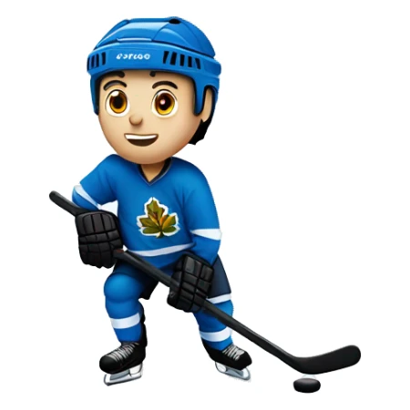 Hockey player on ice  sticker