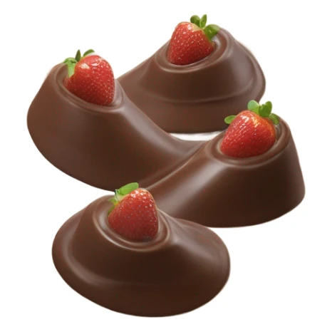 Chocolate mousse quenelle on glass plate sticker