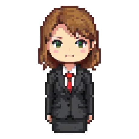 chibi businesswoman in office attire sticker