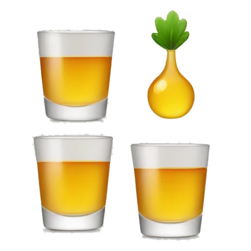 two shots of alcohol sticker
