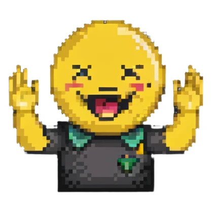 choking emoji with hands reaching out sticker