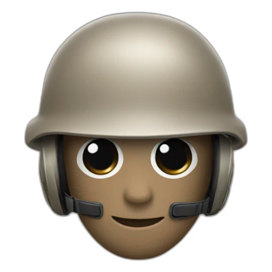 Taupe animal avec un casque de soldat sticker