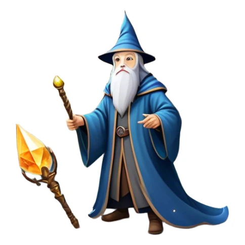 Icon for Fantasy and Sci-Fi Movies: A magical collage with flying dragons. futuristic spaceships. Stars and planets shimmer in the background with a mystical castle Hogvards and an ancient wizard holding a staff. The atmosphere is epic, otherworldly and adventurous. Transparent background. sticker