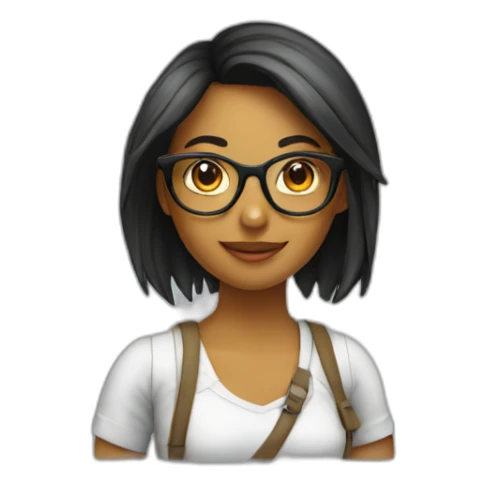 Girl graphic-designer-getting-paid with glasses sticker