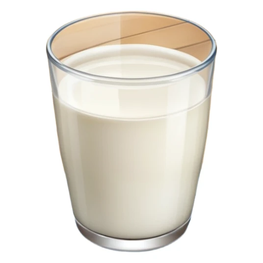 fallen over glass of milk spill on floor sticker