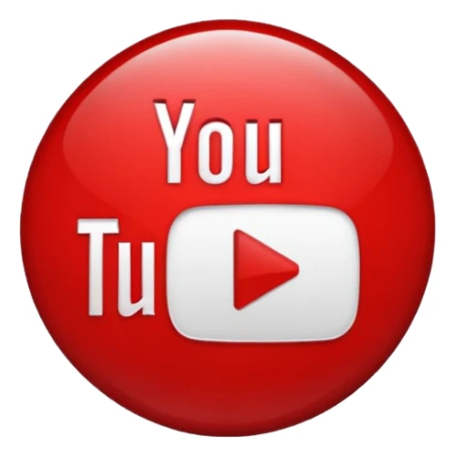 Crie um emoji da logo do YouTube para mim sticker